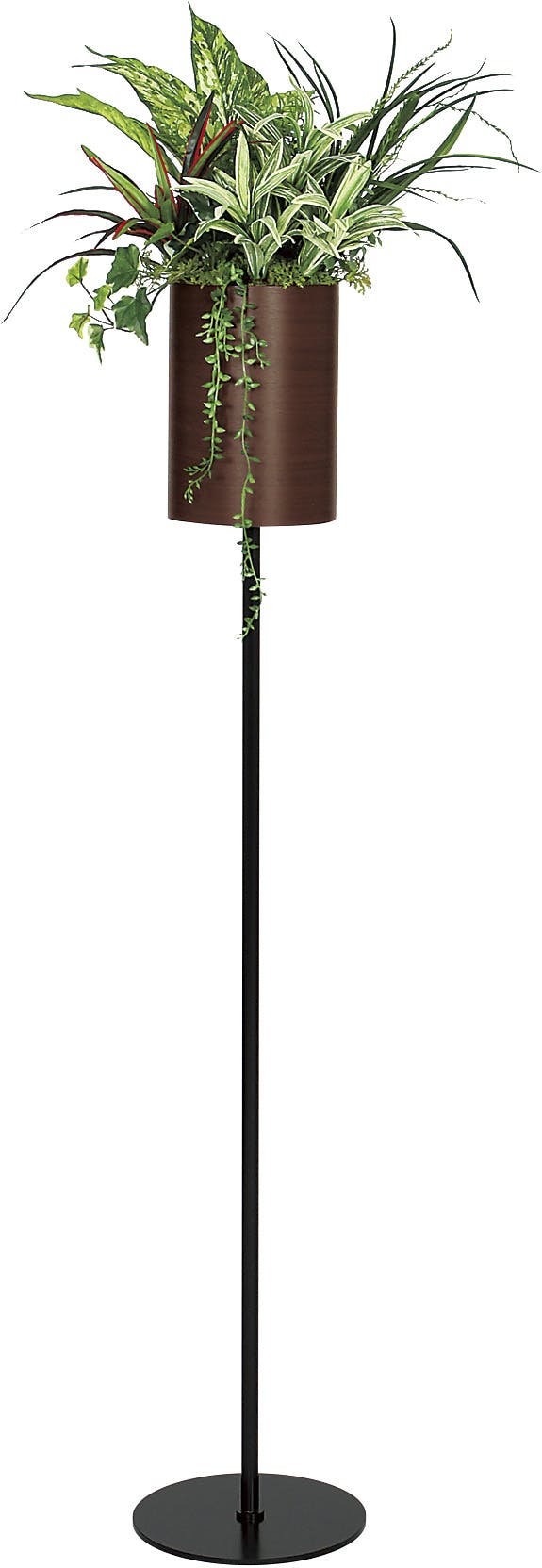 円柱ポット GR2533 ｜フェイクグリーン グリーン装飾スタンド 円柱